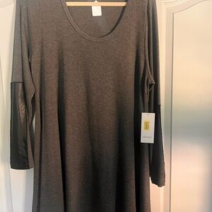 Karen Kane Charcoal Knit Top